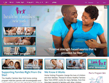 Tablet Screenshot of healthyfamiliesnewyork.org